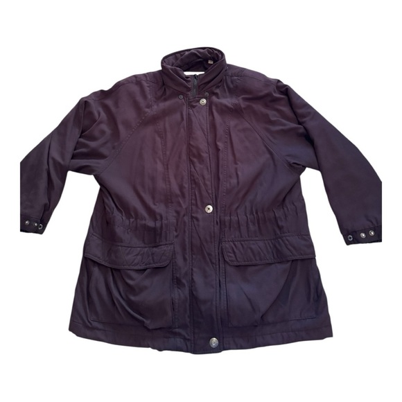 London Fog Jackets & Blazers - Vintage London Fog Black Heavyweight Soft Shell Insulated Women’s XL Zip Jacket